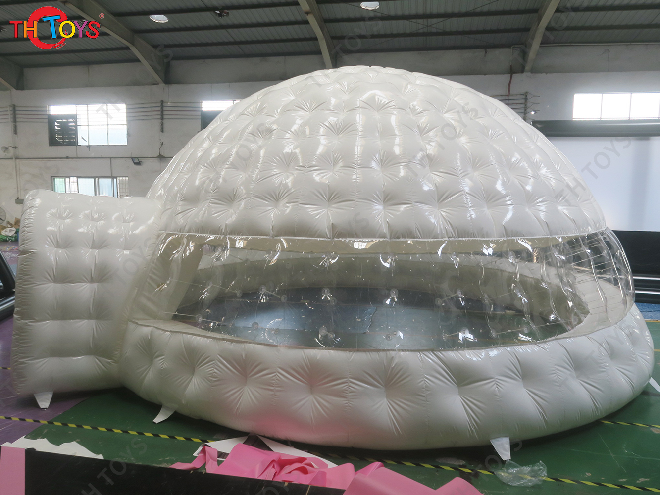 new design giant inflatable igloo dome tent big outdoor inflatable party tent ,free air ship to door
