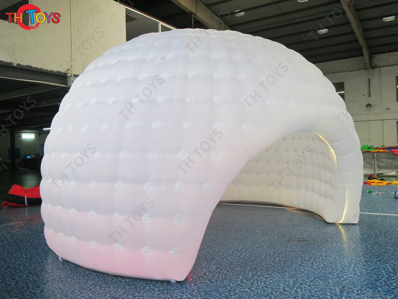 free air ship to door,5x3x3m Large White Inflatable Dome Tent Igloo Air Dome Tent House For Sale