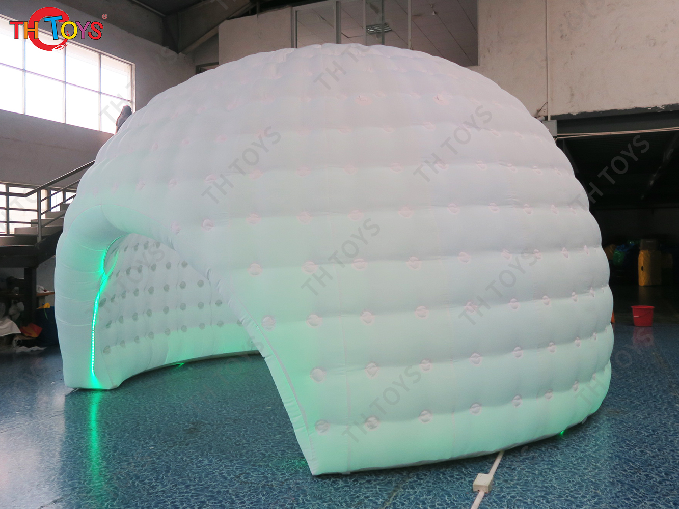 free air ship to door,5x3x3m Large White Inflatable Dome Tent Igloo Air Dome Tent House For Sale