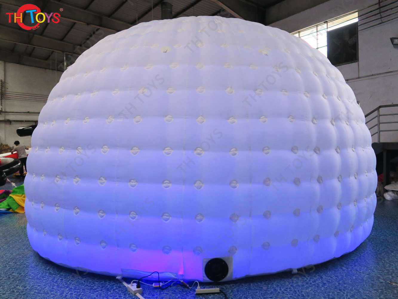 free air ship to door,5x3x3m Large White Inflatable Dome Tent Igloo Air Dome Tent House For Sale