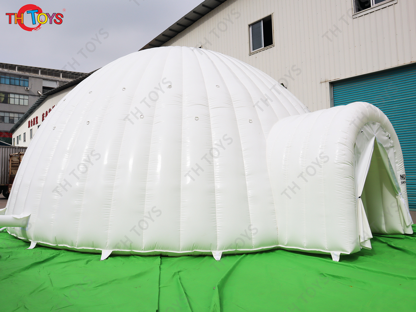 Free Shipping 5m Dia Commercial Inflatable PVC Dome Tent Curved Lawn Tents for Sale