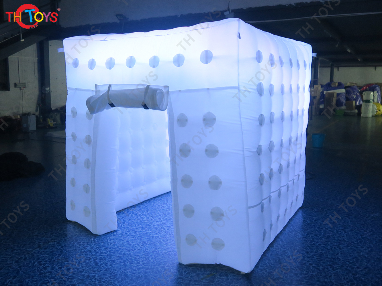 free air shipping 10*10ft White inflatable photo booth cube tent selfie photo booth for event, cheap inflatable tents