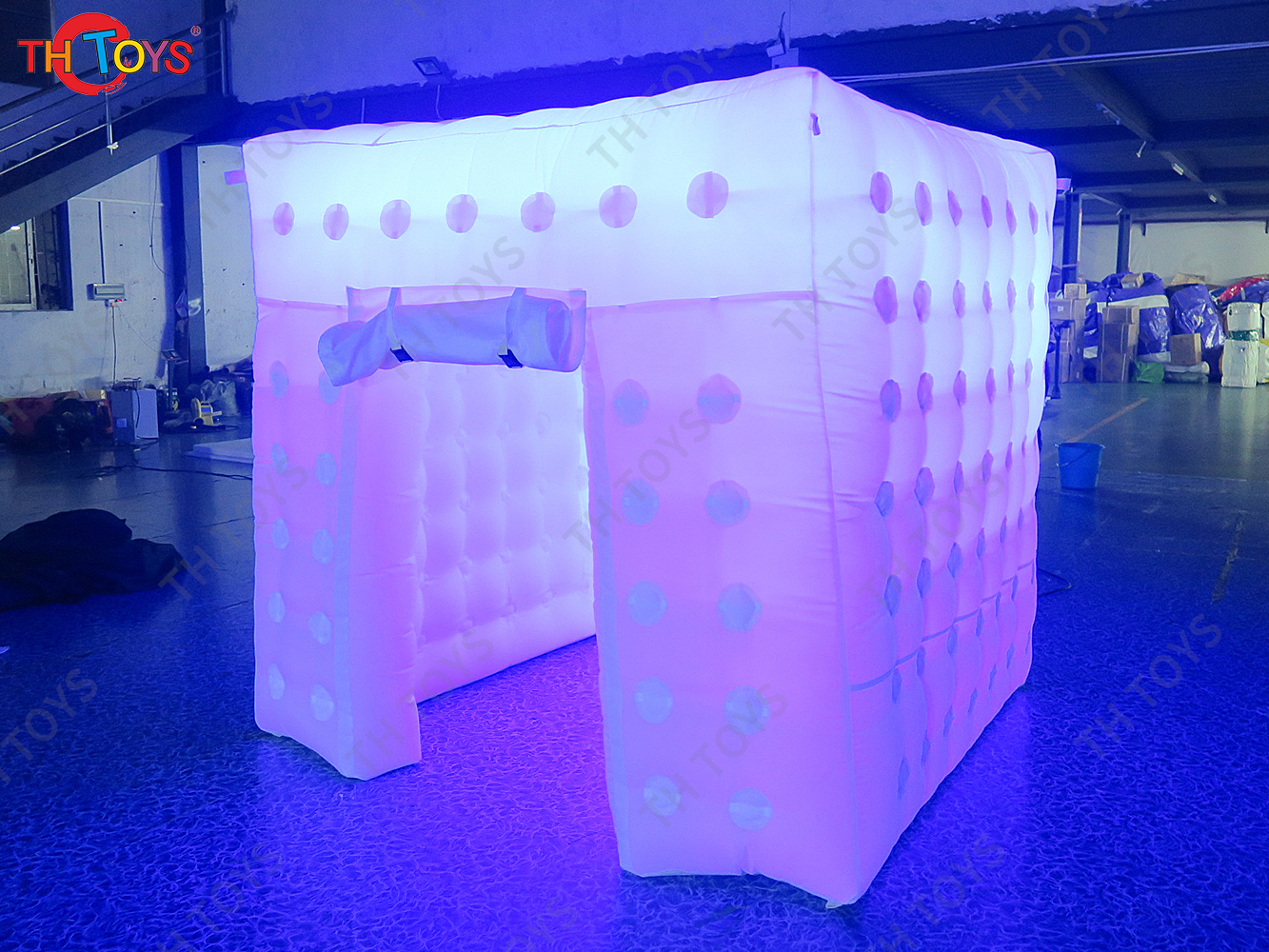 free air shipping 10*10ft White inflatable photo booth cube tent selfie photo booth for event, cheap inflatable tents