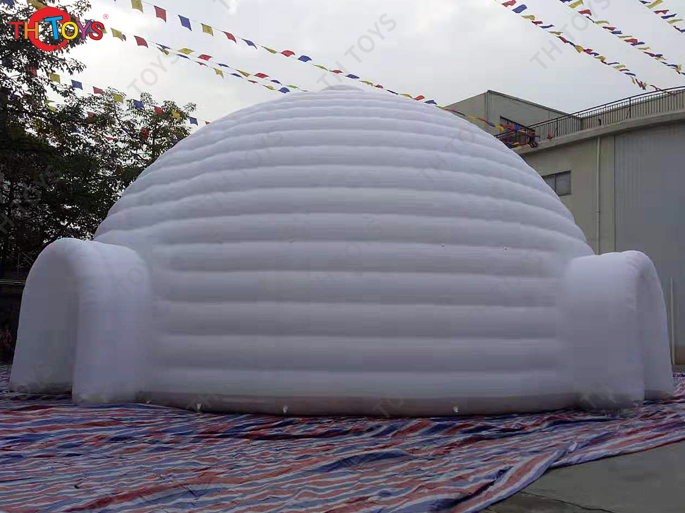 free air ship to door,outdoor giant inflatable marquee 15m diameter inflatable dome tent,event blow up igloo