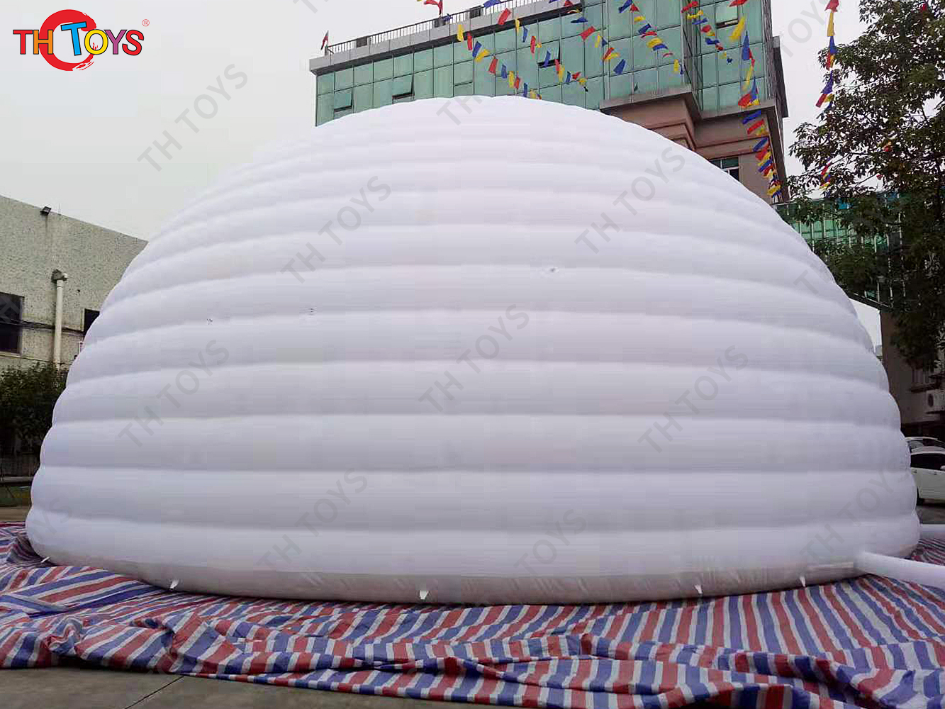 free air ship to door,outdoor giant inflatable marquee 15m diameter inflatable dome tent,event blow up igloo