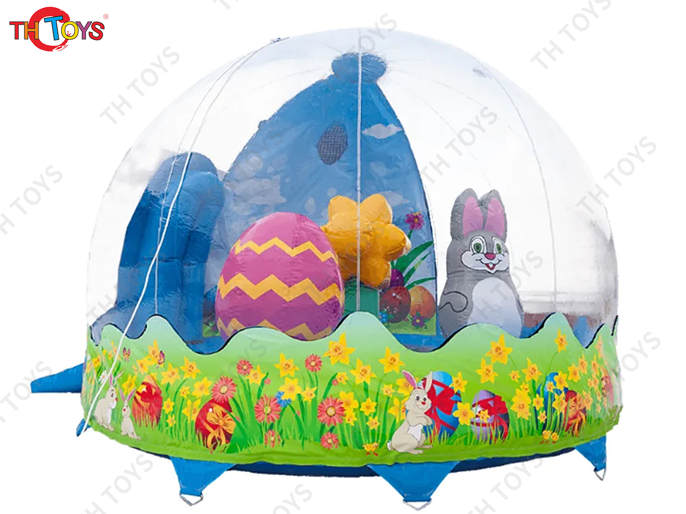 3m diameter Easter clear globe, customized inflatable snow globe dome tent for event
