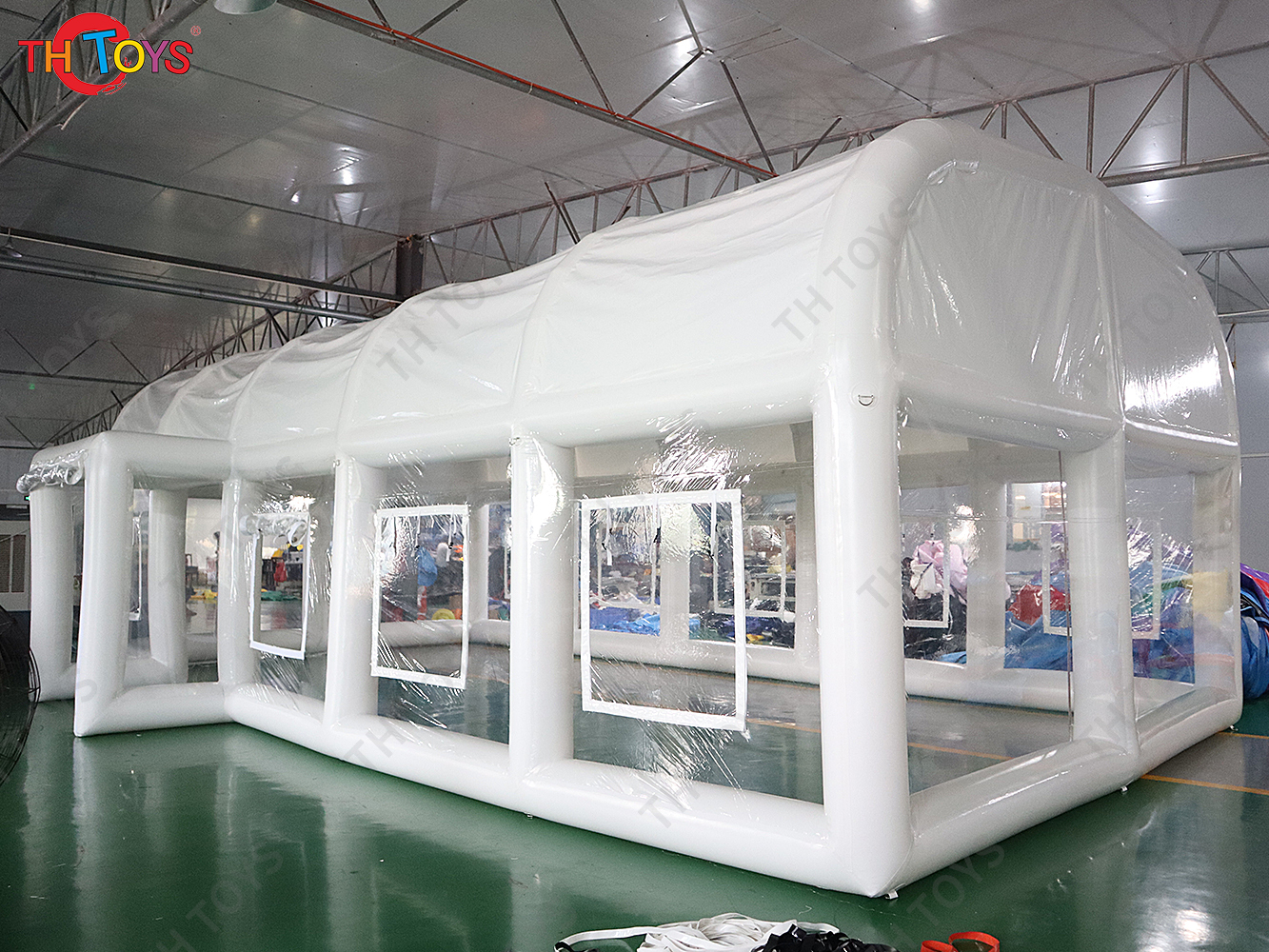 Outdoor party house inflatable-nightclub, airtight 10x5m custom wedding tent event tents with LED lights
