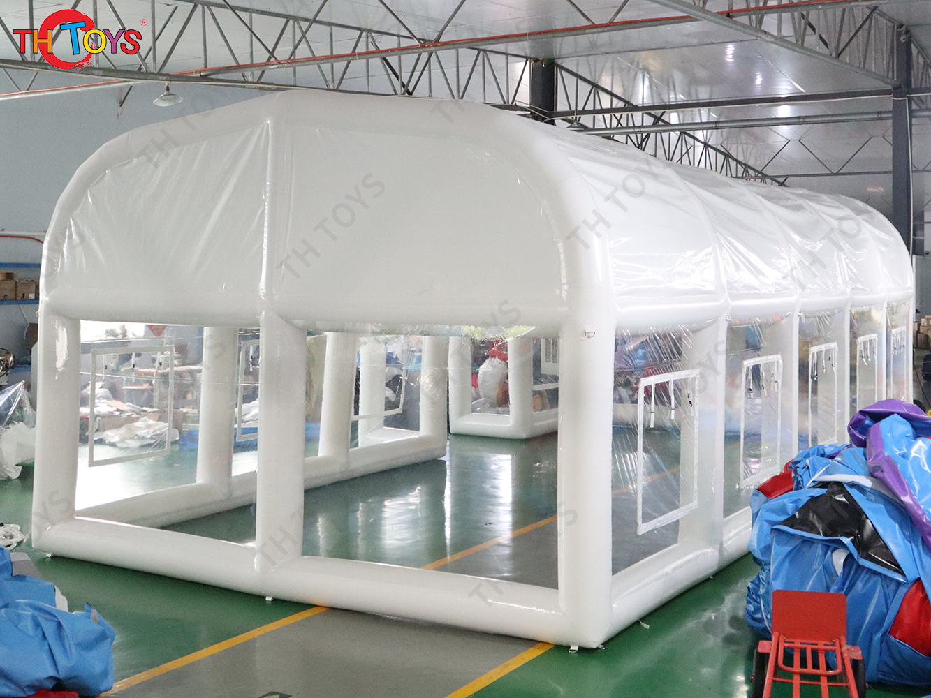 Outdoor party house inflatable-nightclub, airtight 10x5m custom wedding tent event tents with LED lights