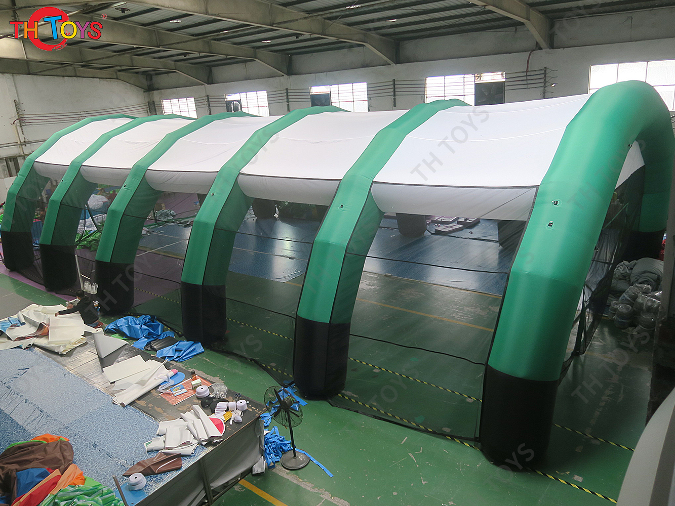 Outdoor Sports Inflatable Paintball Arena / Inflatable CS Paintball Bunker Field Marquee Tent