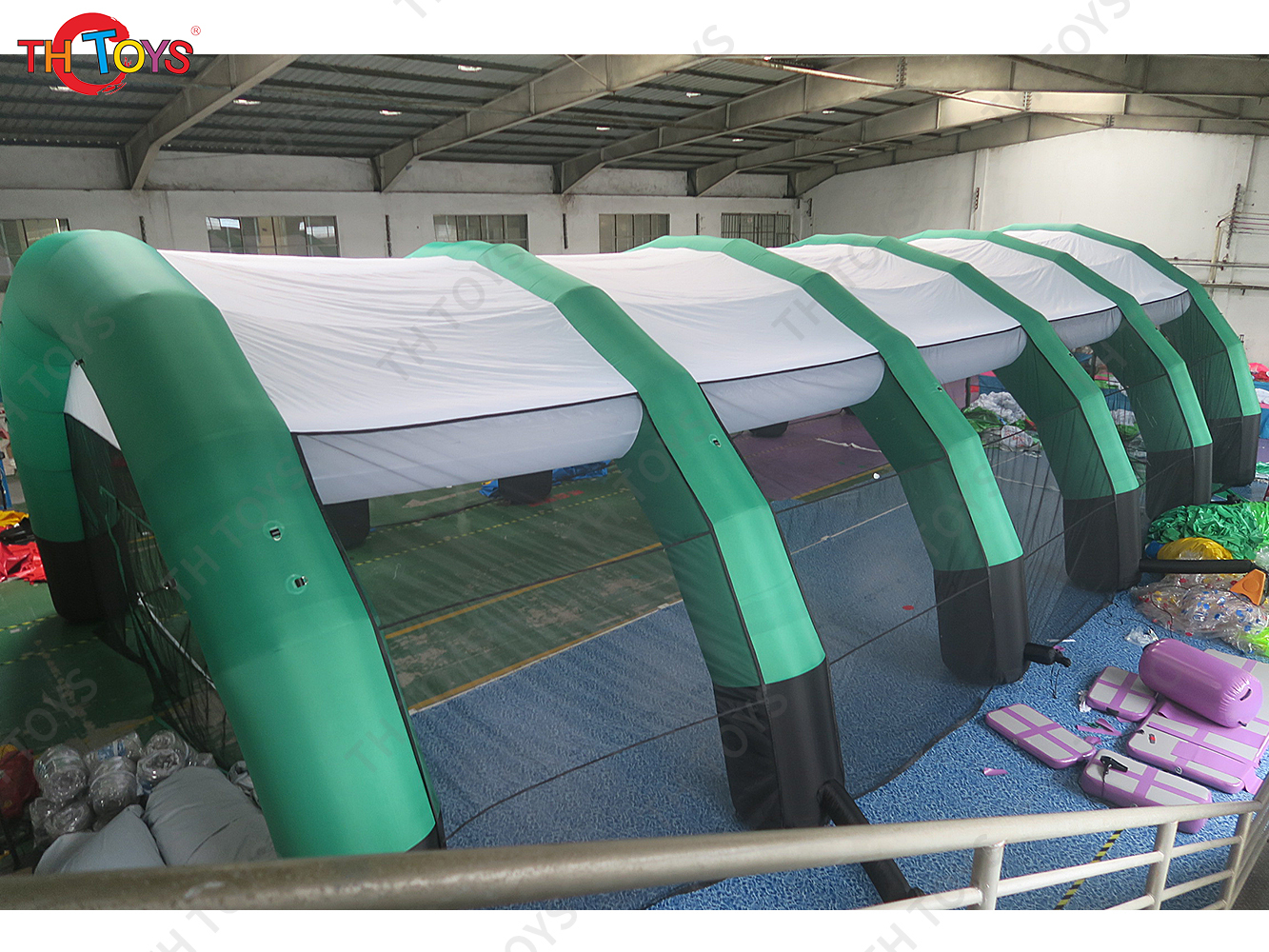 Outdoor Sports Inflatable Paintball Arena / Inflatable CS Paintball Bunker Field Marquee Tent