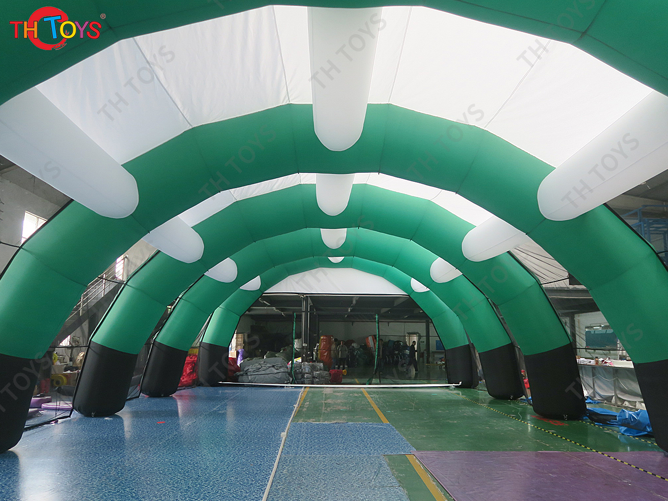 Outdoor Sports Inflatable Paintball Arena / Inflatable CS Paintball Bunker Field Marquee Tent