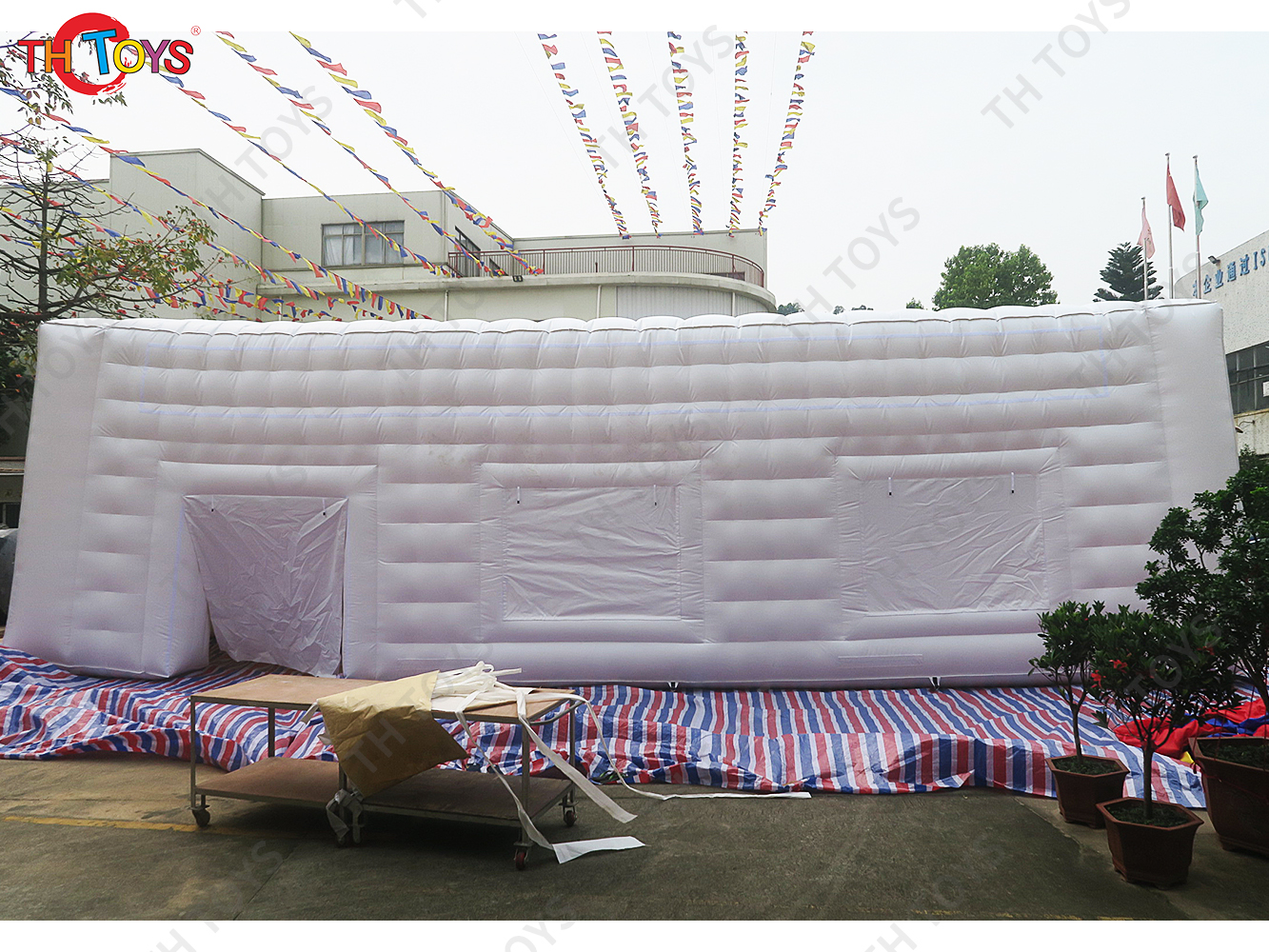 giant inflatable marquee party tent, outdoor white inflatable cube tent for sale
