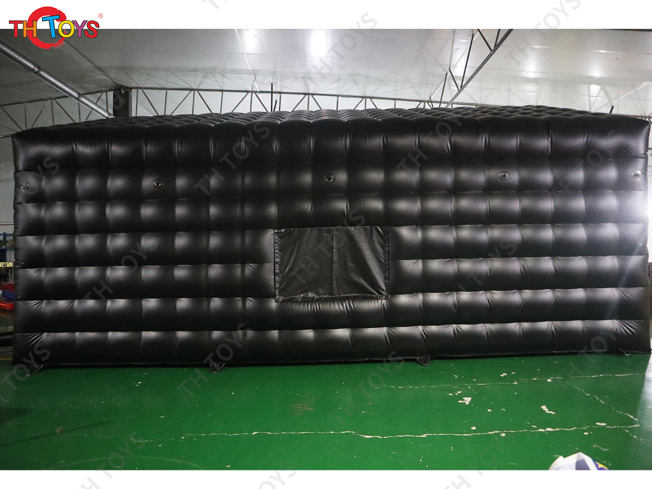 Black Inflatable Nightclub Tent with Disco Light N Fog Machine Portable Carnival Inflatable Party Tent House
