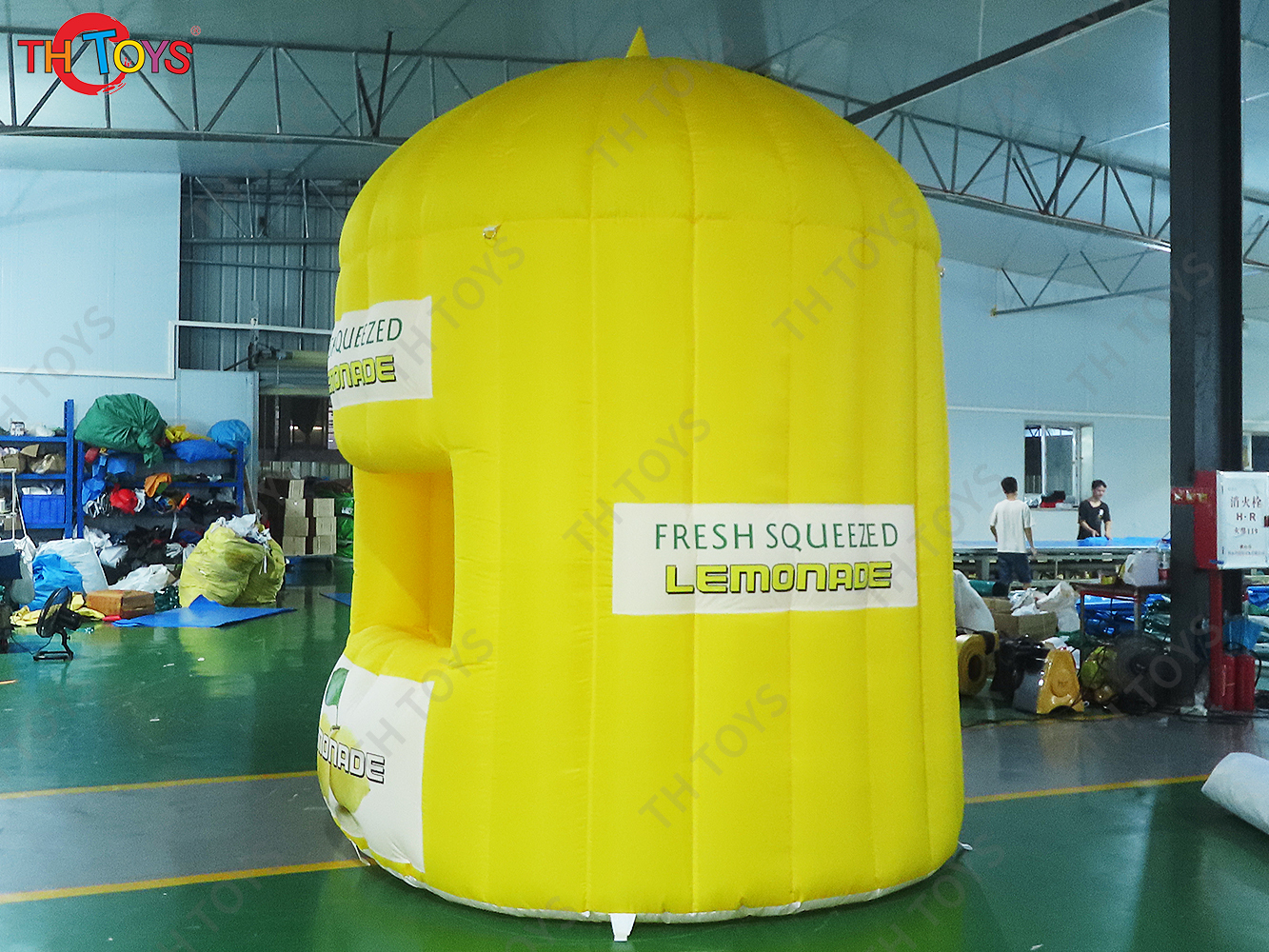 2.5m Tall Customized inflatable lemonade selling stand booth lemon concession kiosk stall/vendor drink space for lemon promotion