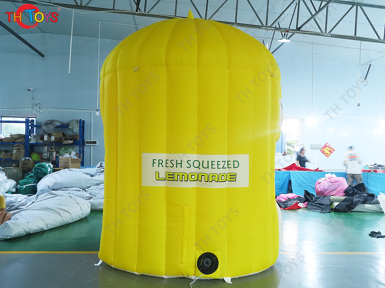 2.5m Tall Customized inflatable lemonade selling stand booth lemon concession kiosk stall/vendor drink space for lemon promotion