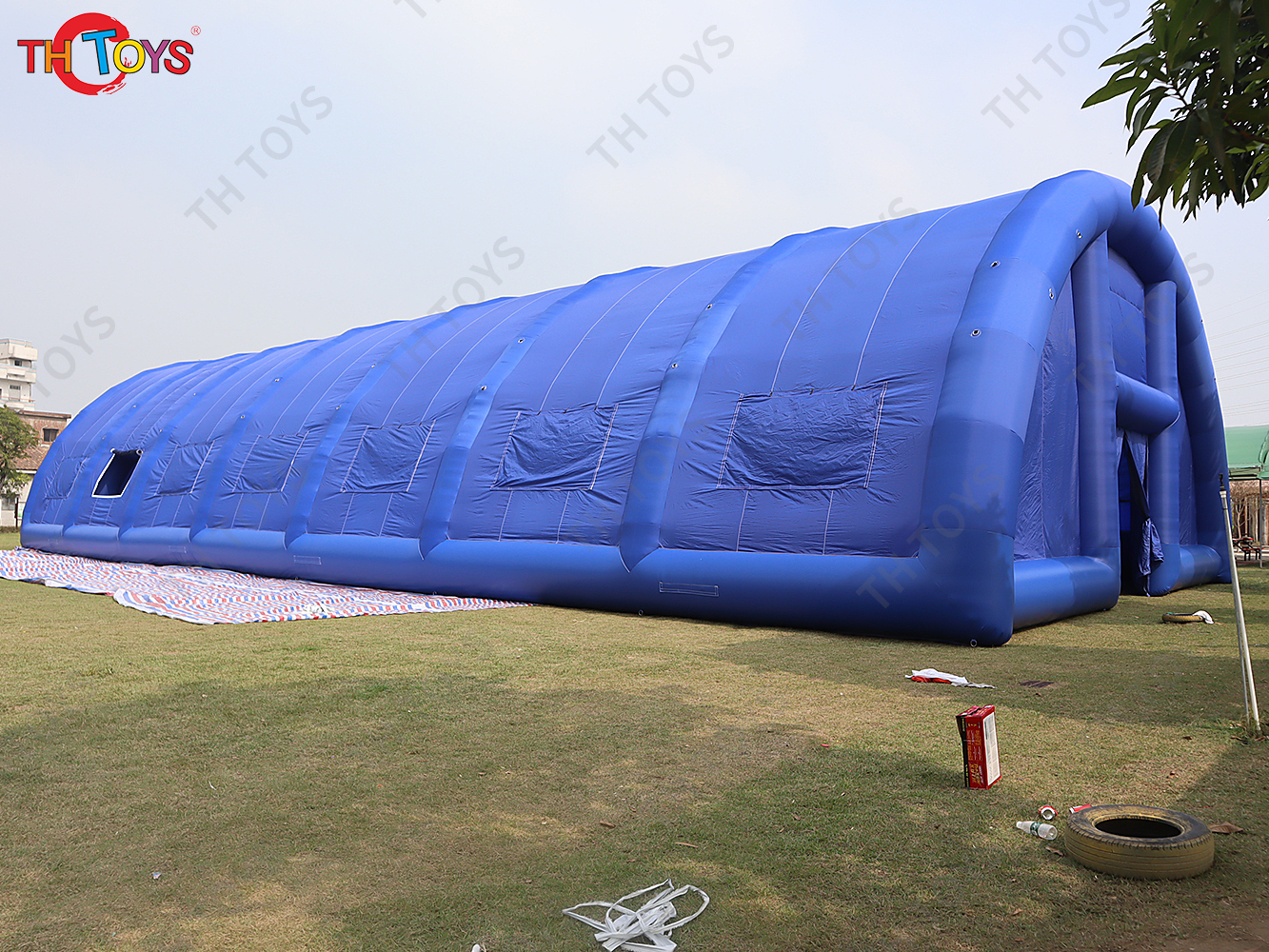 Blue Inflatable Tennis Tent Giant Sport Field Cover Shelter Event Marquee for Sale