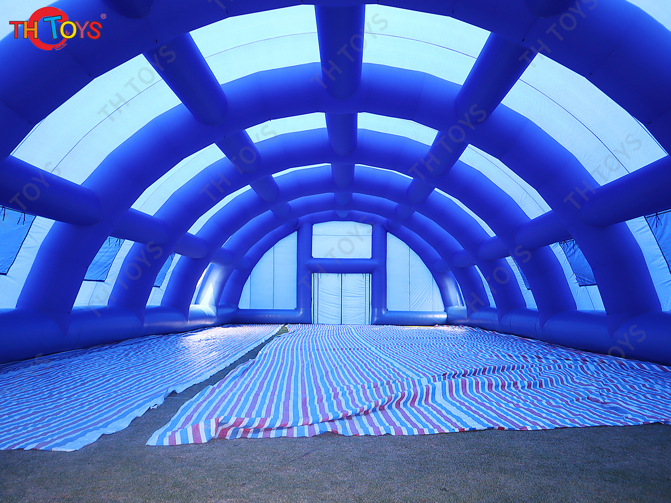 Blue Inflatable Tennis Tent Giant Sport Field Cover Shelter Event Marquee for Sale