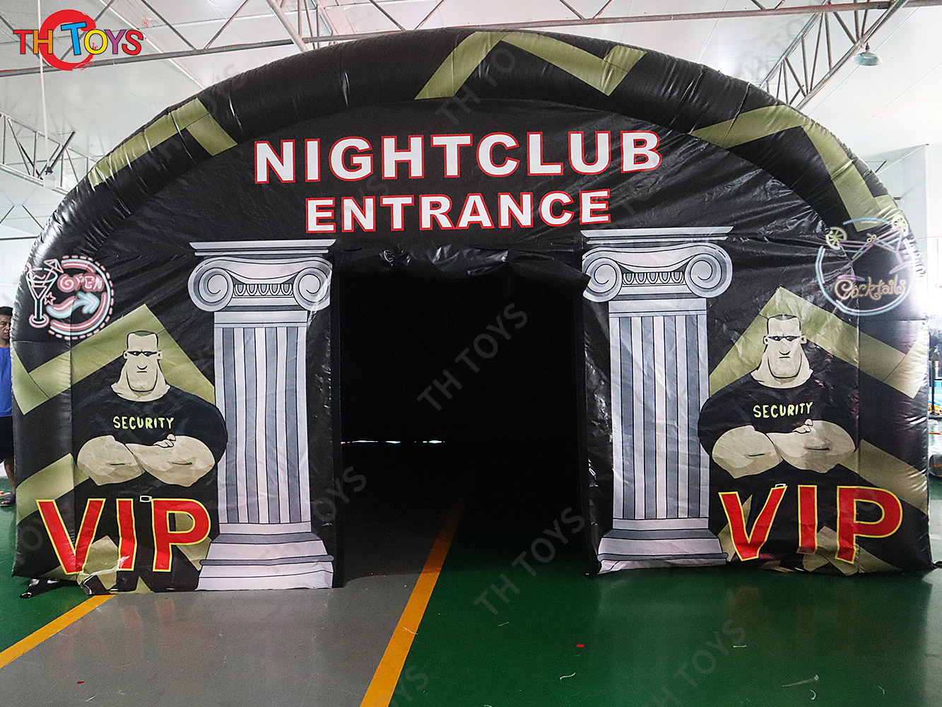Party Marquee black inflatable nightclub commercial PVC inflatable night club tent