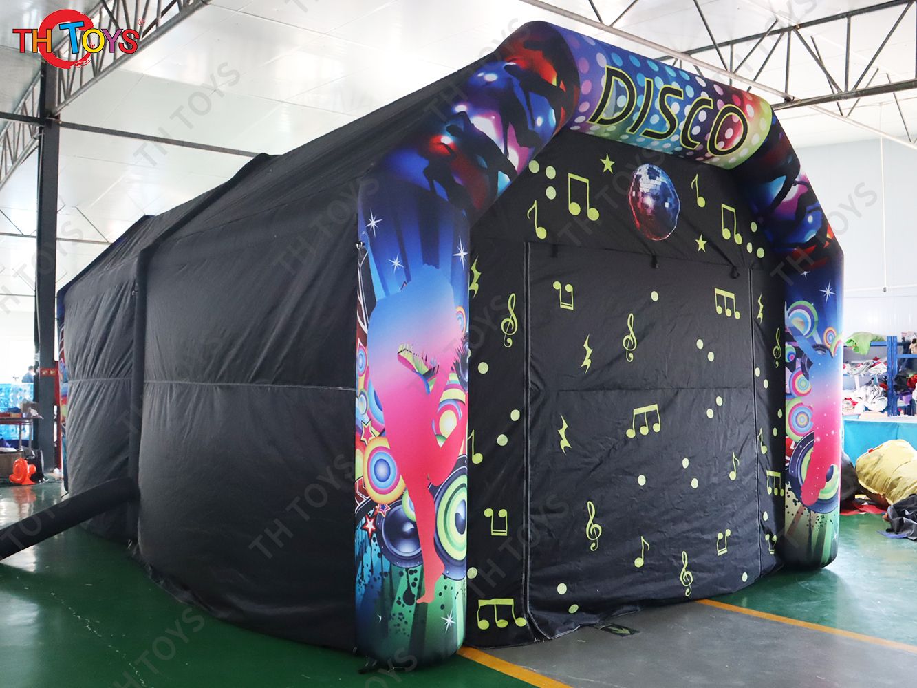 Popular inflatable disco cabin inflatable party pub tent, inflatable night club cabin house