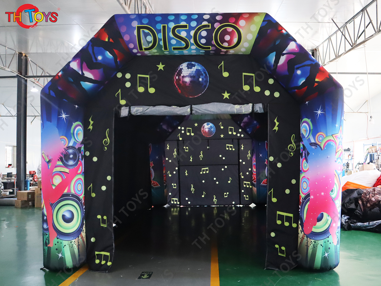 Popular inflatable disco cabin inflatable party pub tent, inflatable night club cabin house