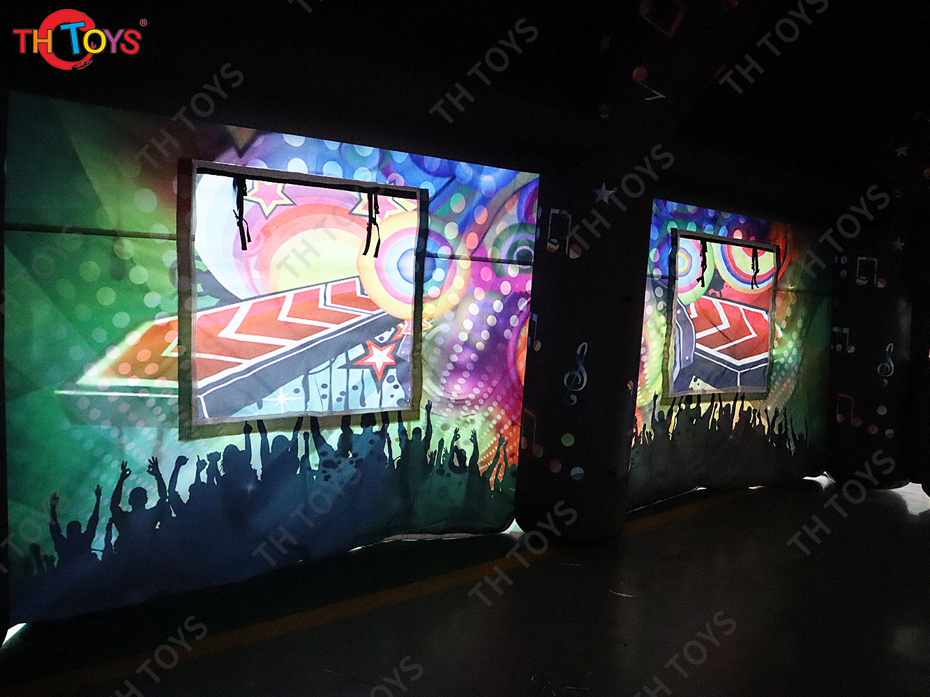 New design Inflatable Nightclub Inflatable Disco bar cabin inflatable Night pub tent with disco light