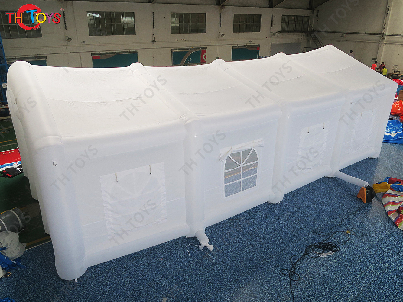 Professional Inflatable Wedding Tent White Party Event Tent Shelter with Colorful LED Lighting