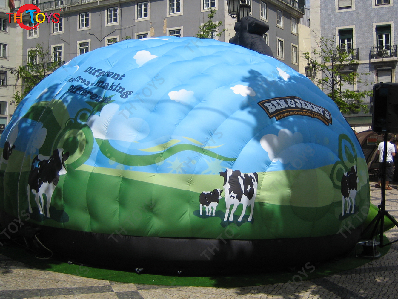 new inflatable dome tent with printing, outdoor advertising portable inflatable igloo event tent