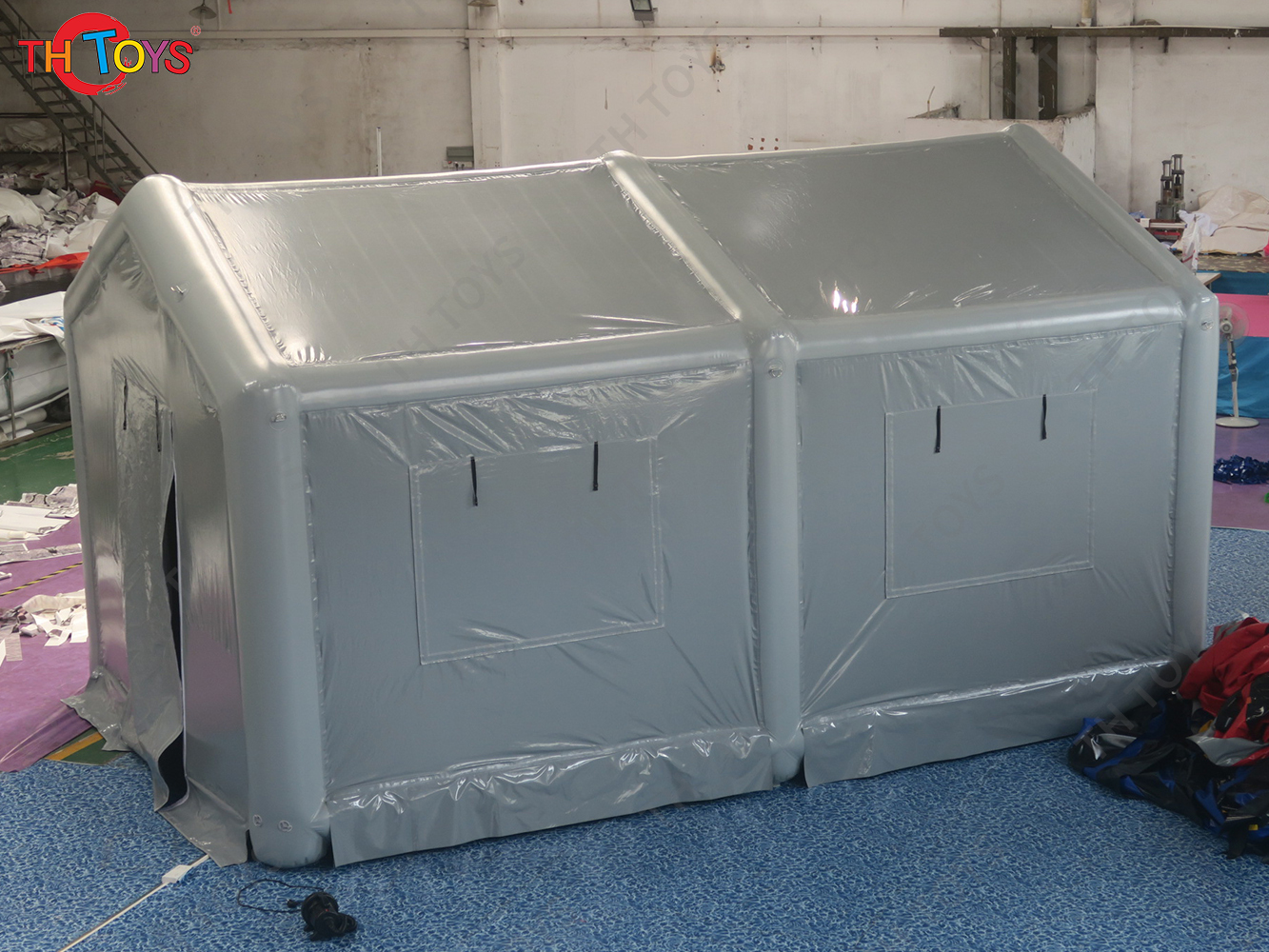 Portable Airtight gray Inflatable Emergency Tent Inflatable Medical First Aid Tent