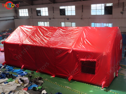 Portable airtight inflatable tent, outdoor customized inflatable hospital medical tent for sale