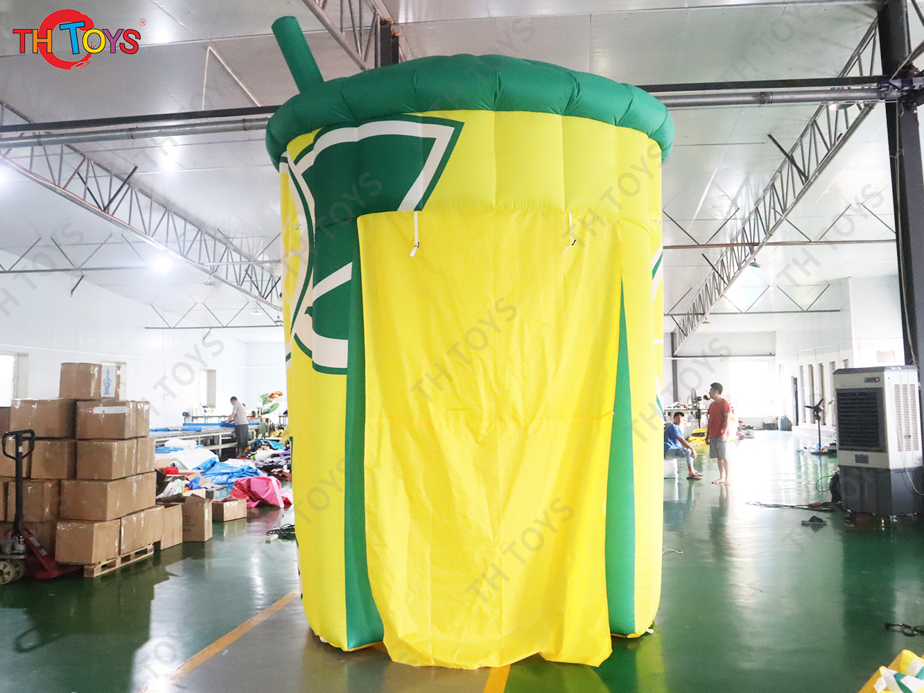 2.5m Tall Customized inflatable lemonade selling stand booth lemon concession kiosk stall/vendor drink space for lemon promotion
