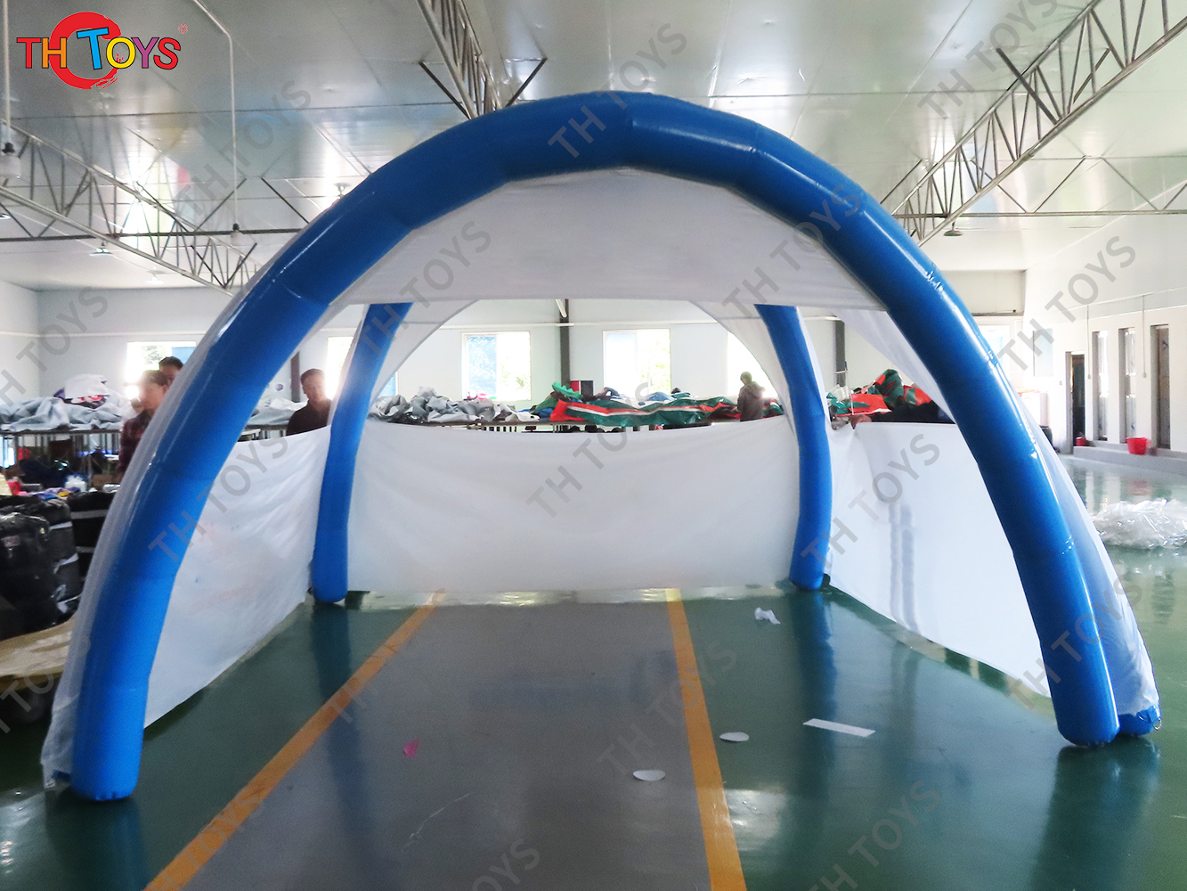 Air Tight 4 Legs Inflatable Spider Dome Tent with Enclosure Walls