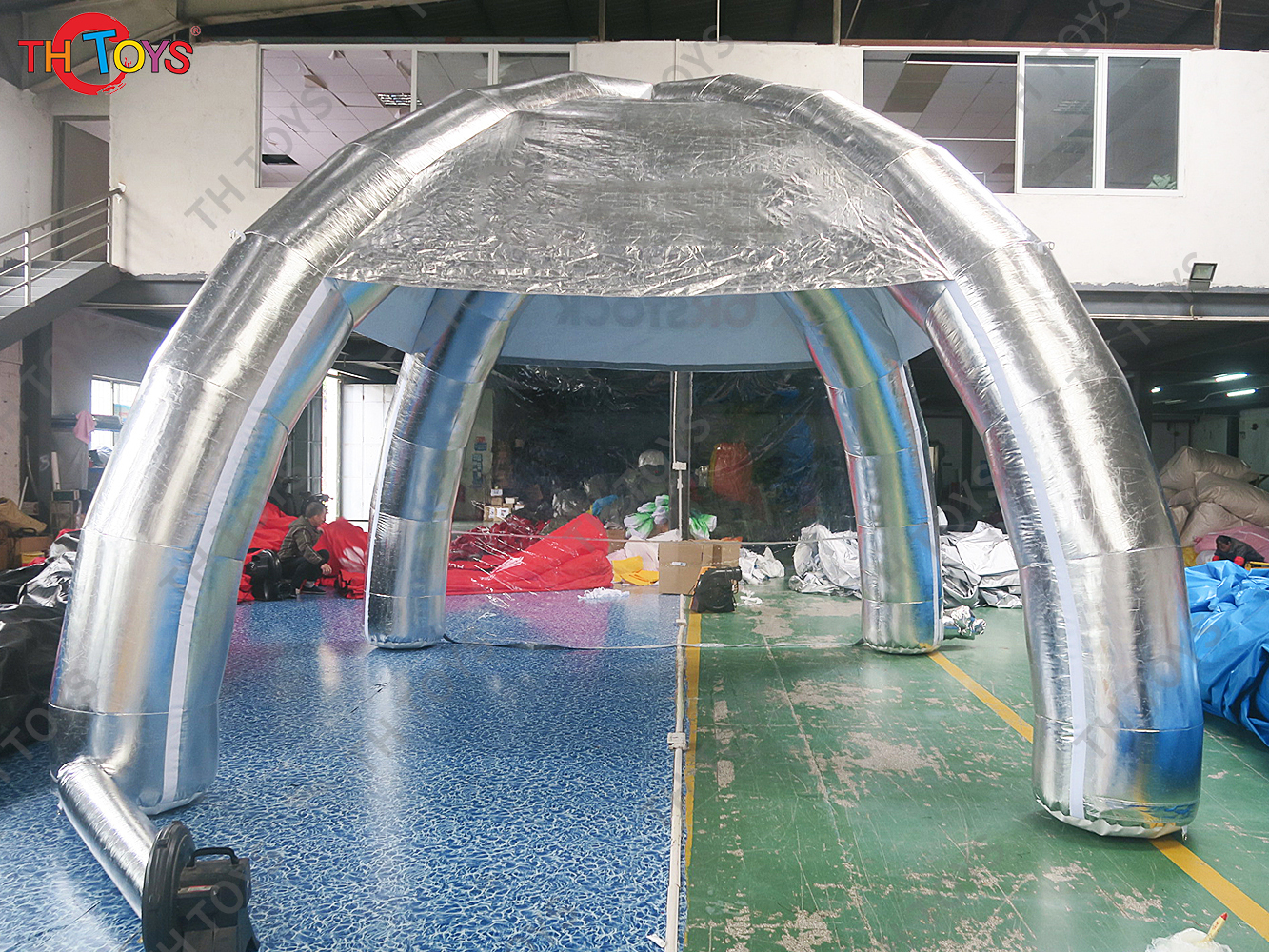 4m Portable Advertising Spider Tent Inflatable Party Event Exhibition Dome Marquee Car Garage Canopy