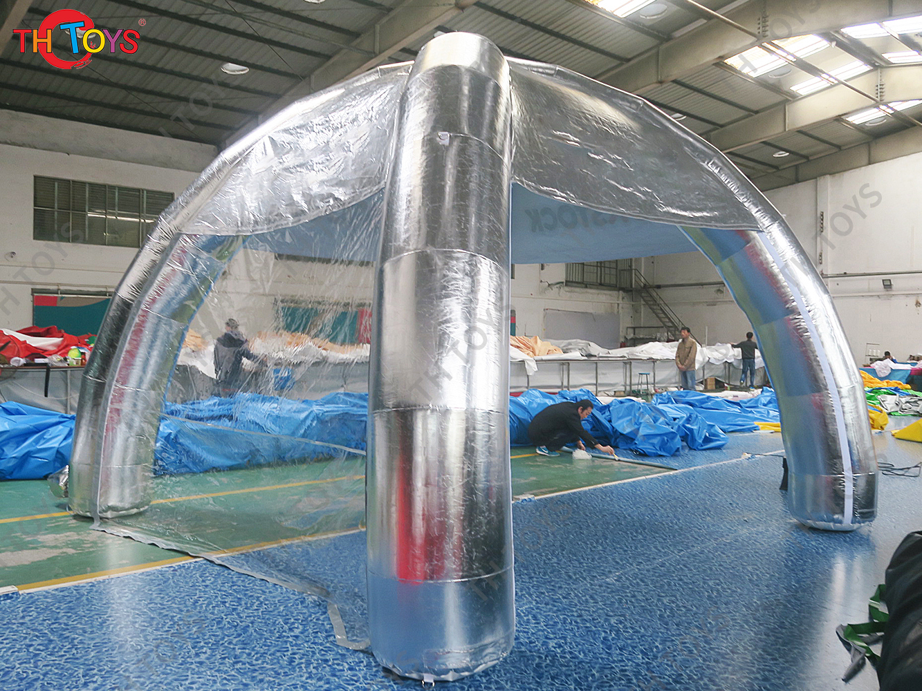 4m Portable Advertising Spider Tent Inflatable Party Event Exhibition Dome Marquee Car Garage Canopy