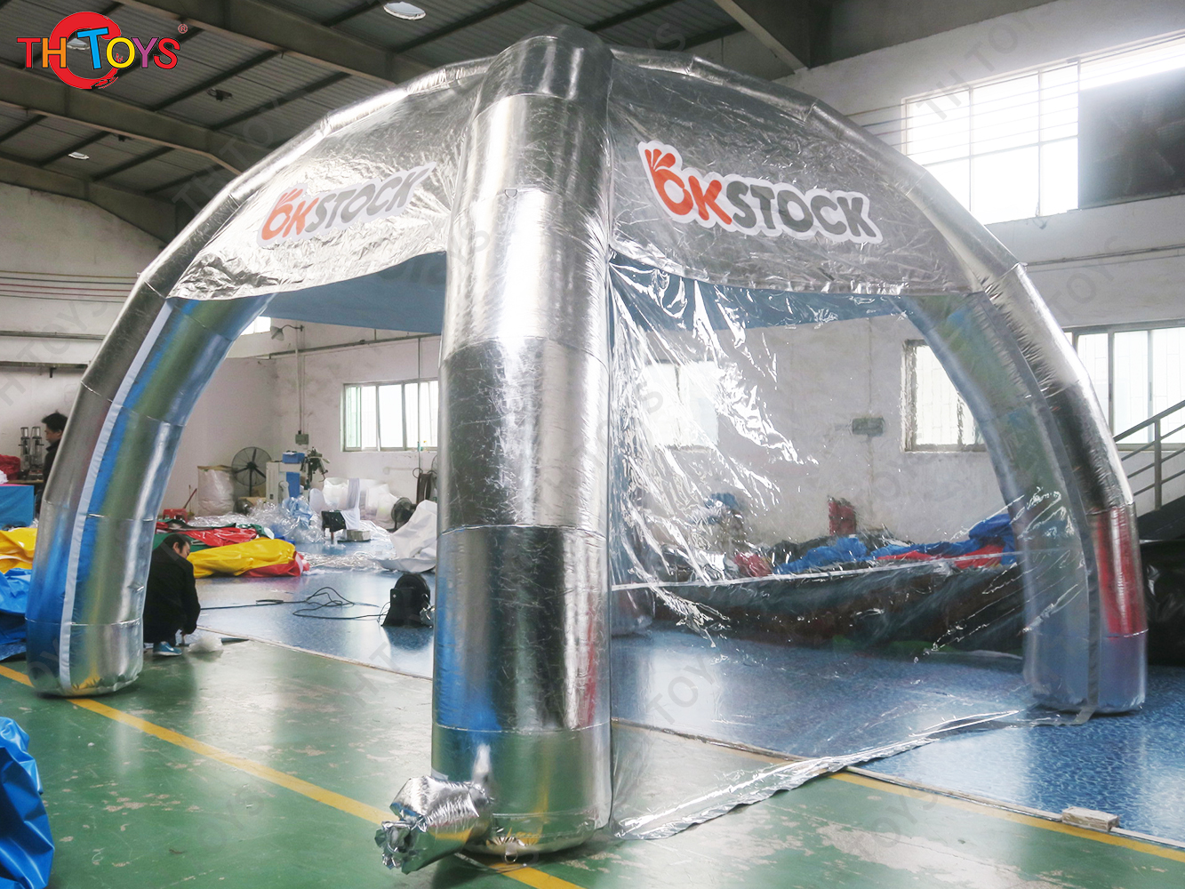 4m Portable Advertising Spider Tent Inflatable Party Event Exhibition Dome Marquee Car Garage Canopy