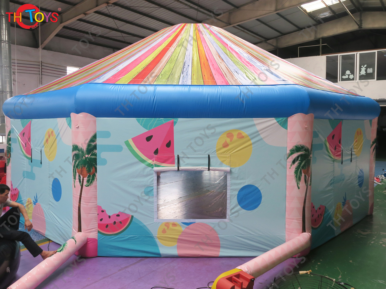 Outdoor Giant Inflatable Beach Bar Tent Inflatable Party Event Disco Dome Tent Inflatable Circus Yurt Tent