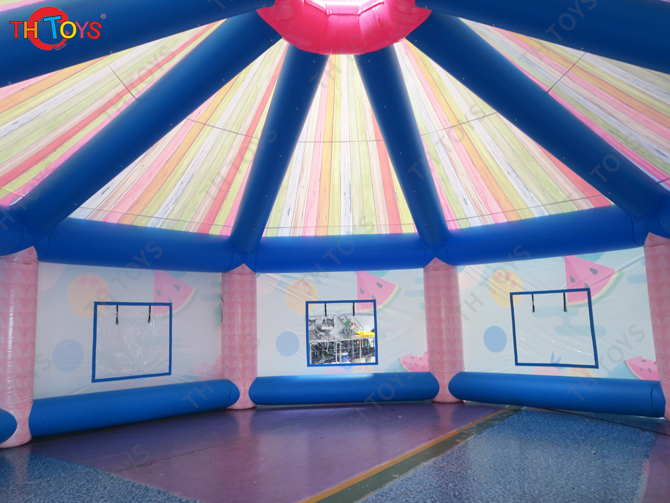 Outdoor Giant Inflatable Beach Bar Tent Inflatable Party Event Disco Dome Tent Inflatable Circus Yurt Tent
