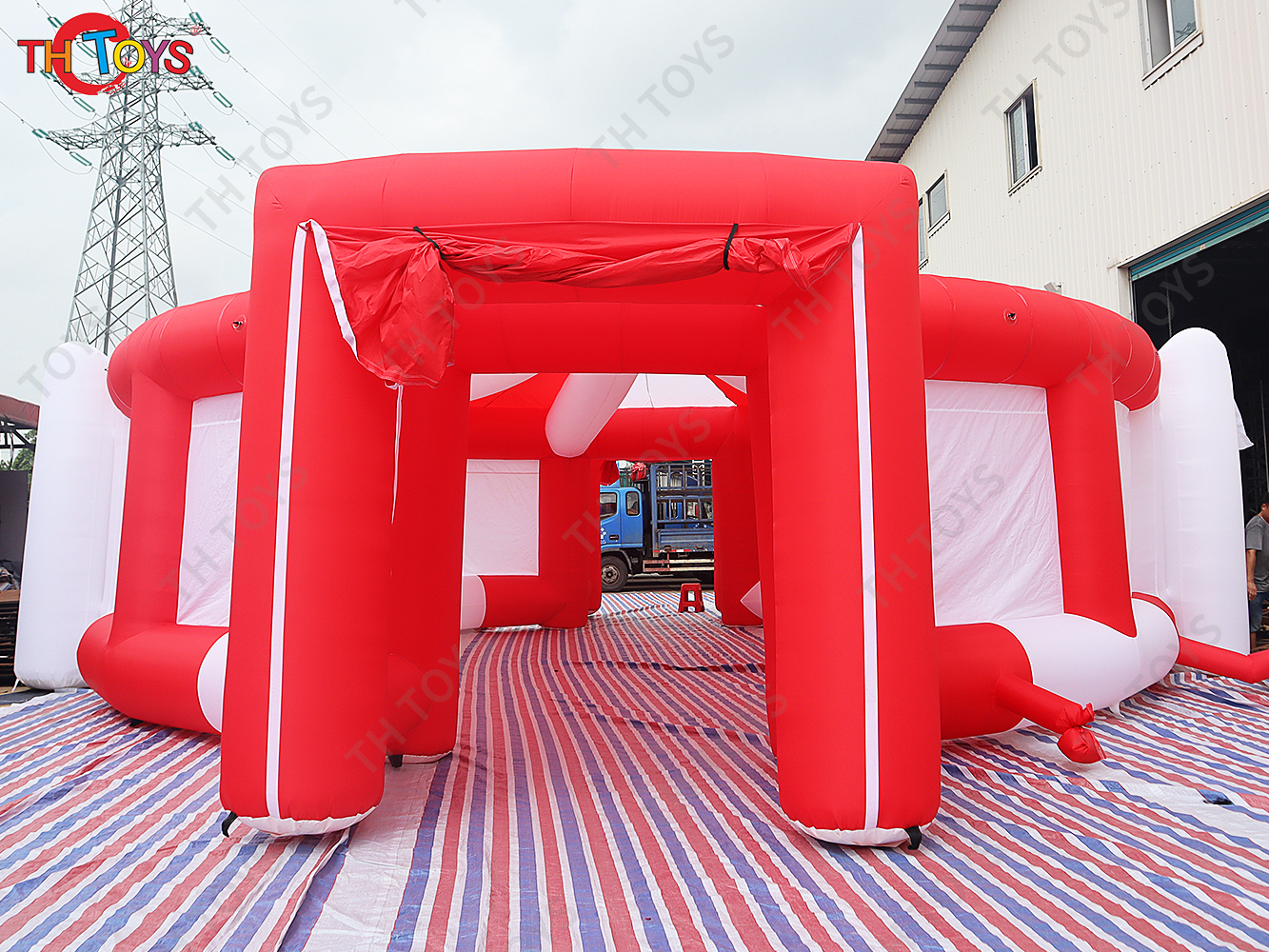 Outdoor Giant Inflatable Beach Bar Tent Inflatable Party Event Disco Dome Tent Inflatable Circus Yurt Tent