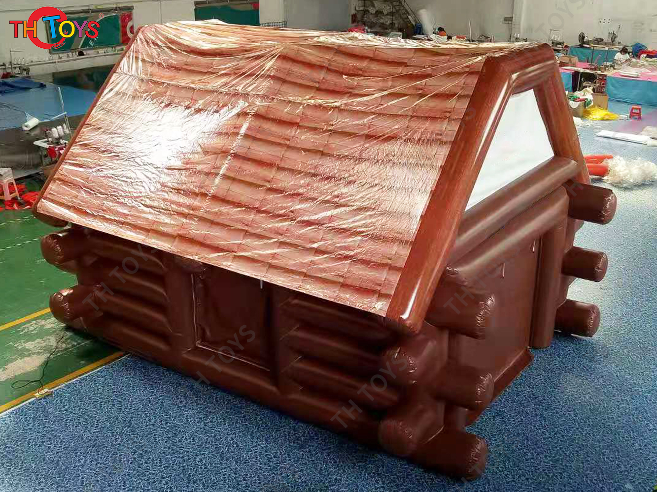 inflatable party tent, wooden style infaltable event house cheap bar inn