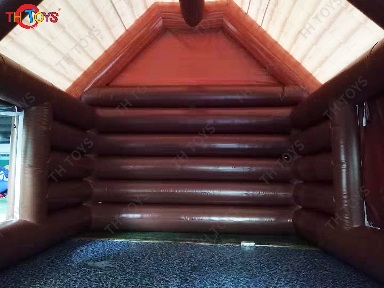 inflatable party tent, wooden style infaltable event house cheap bar inn