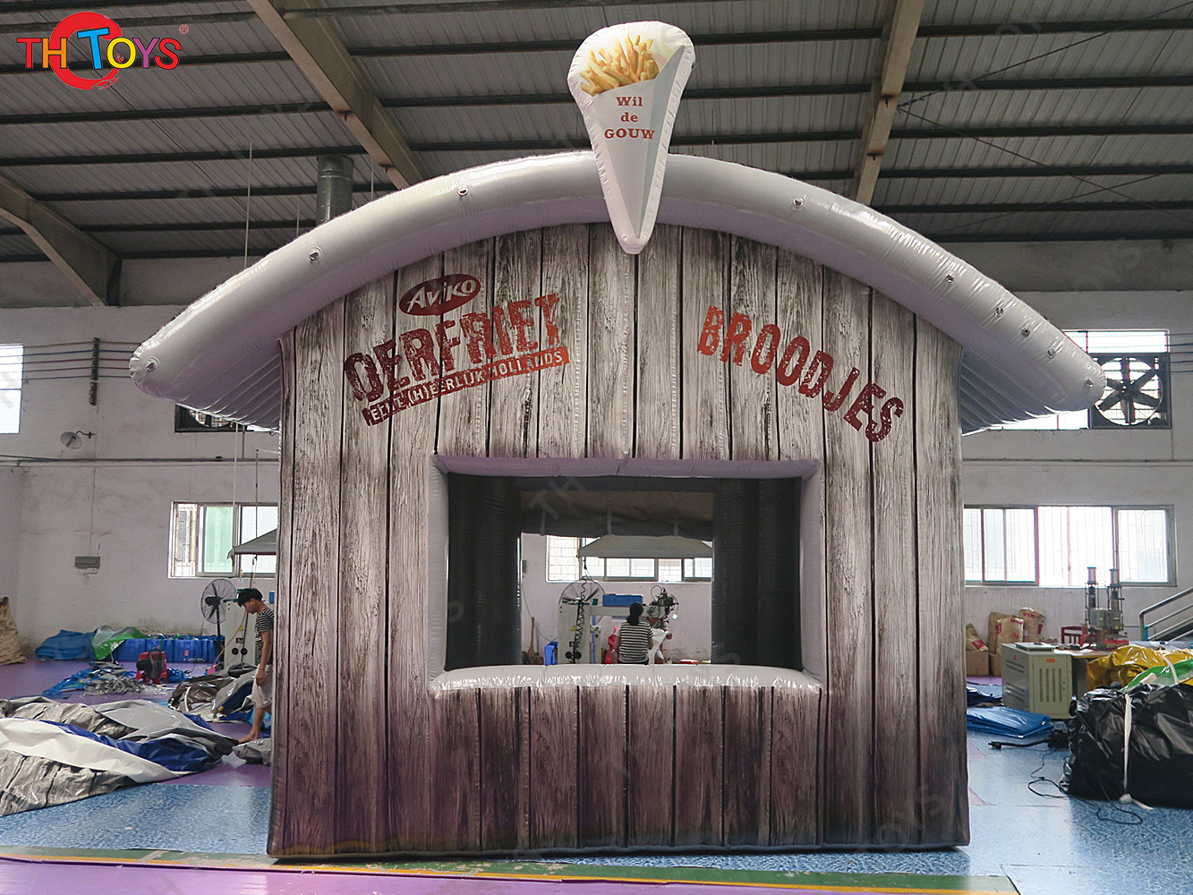 5x3x3.5mH Outdoor Activities inflatable booth Carnival Inflatable Treat Shop Food French fries Ice Cream Drink Bar Tent Booth