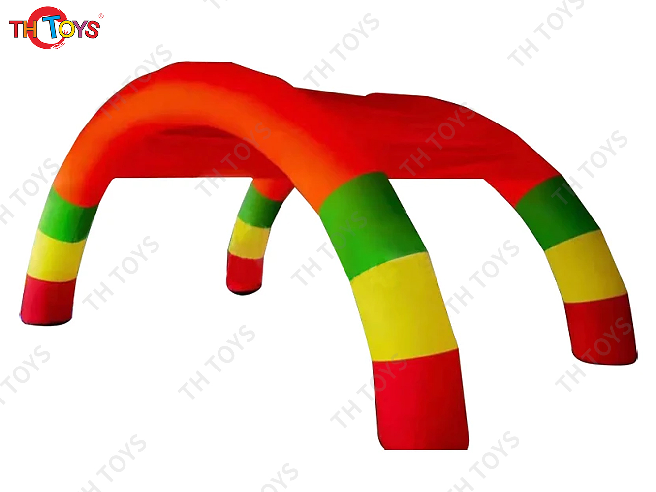 6x5m outdoor portable oxford inflatable tent, rainbow inflatable archway tent