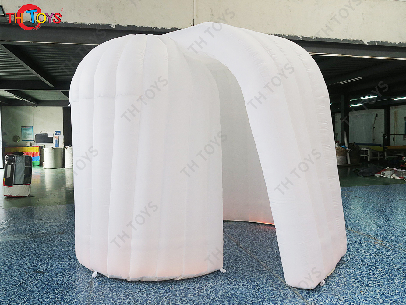 3*2.5*2.5m inflatable photo booth,portable inflatable photo tent with LED light,cheap blow up booth