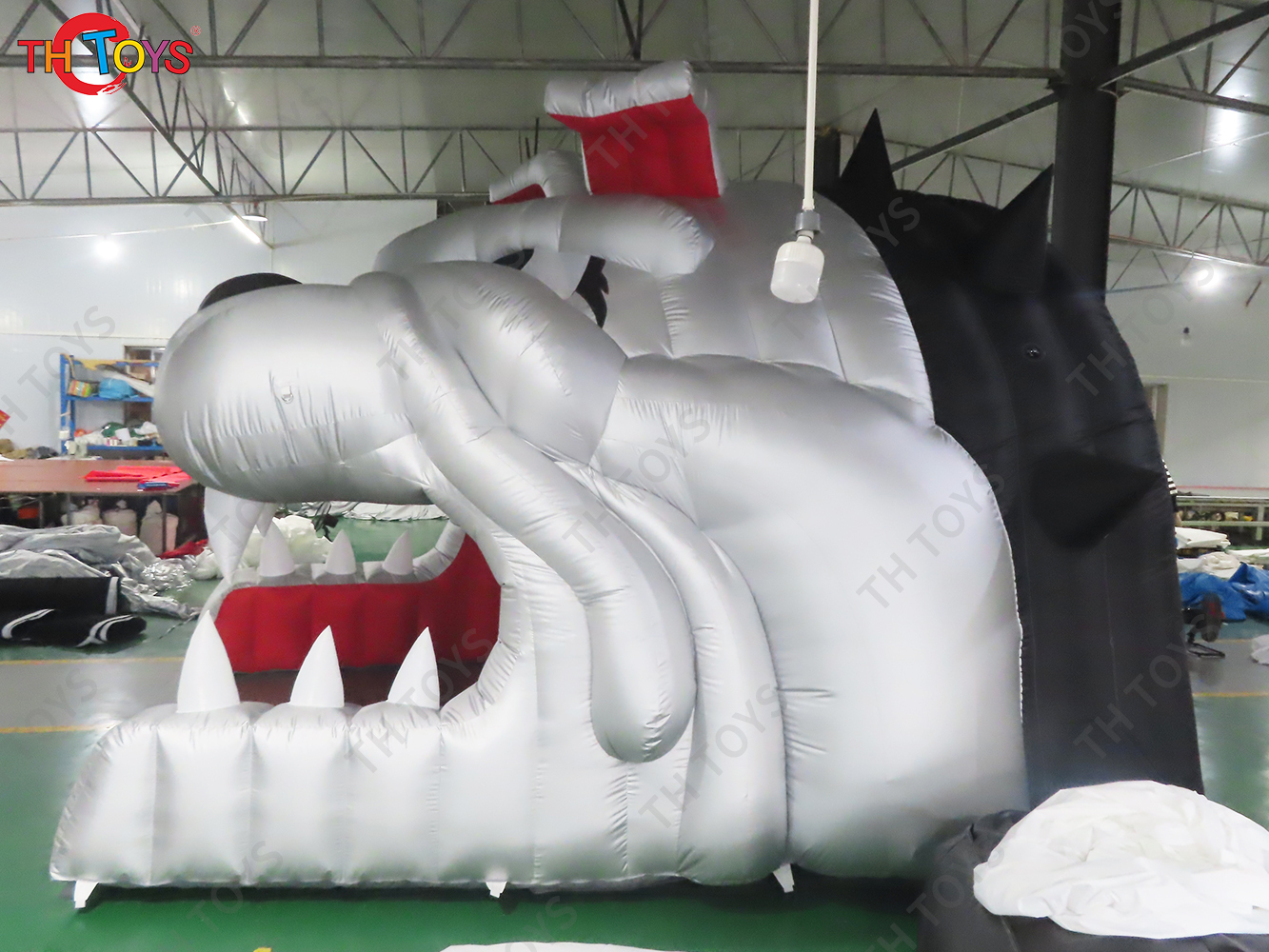 4.5x4.2m Dog Head Inflatable Tunnel Tent Blow Up Stage Tent Shelter with Blower for Sale