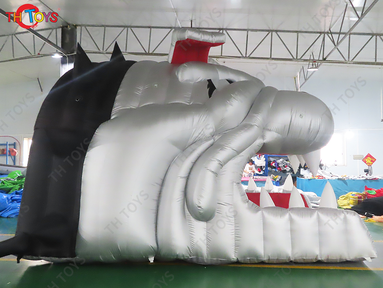 4.5x4.2m Dog Head Inflatable Tunnel Tent Blow Up Stage Tent Shelter with Blower for Sale