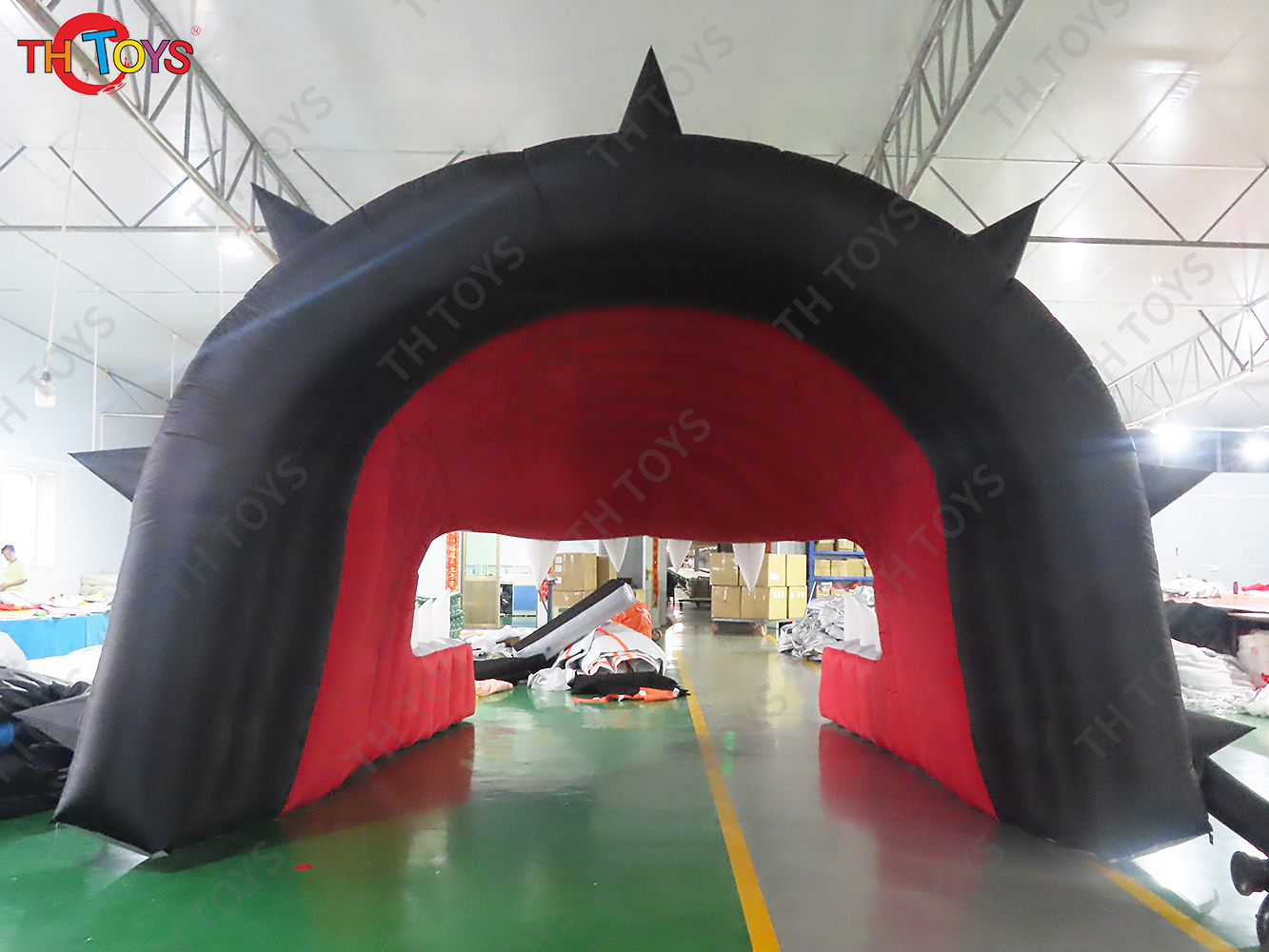 4.5x4.2m Dog Head Inflatable Tunnel Tent Blow Up Stage Tent Shelter with Blower for Sale