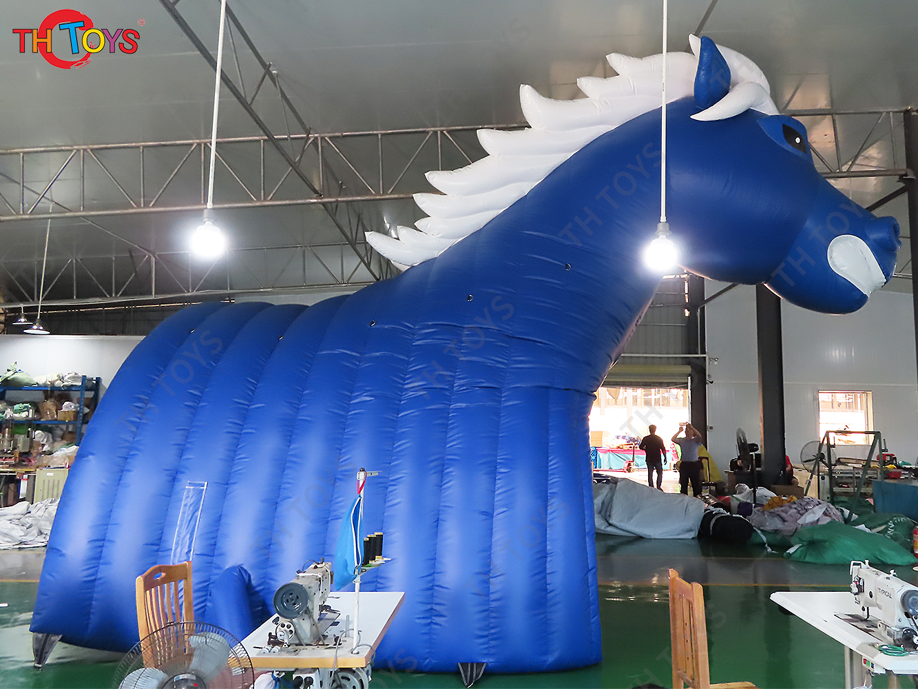 4x4m Horse Tunnel Tent Bull Head Inflatable Tunnel Tent Animal Dome Tents Shelter Stage Tent for Sale