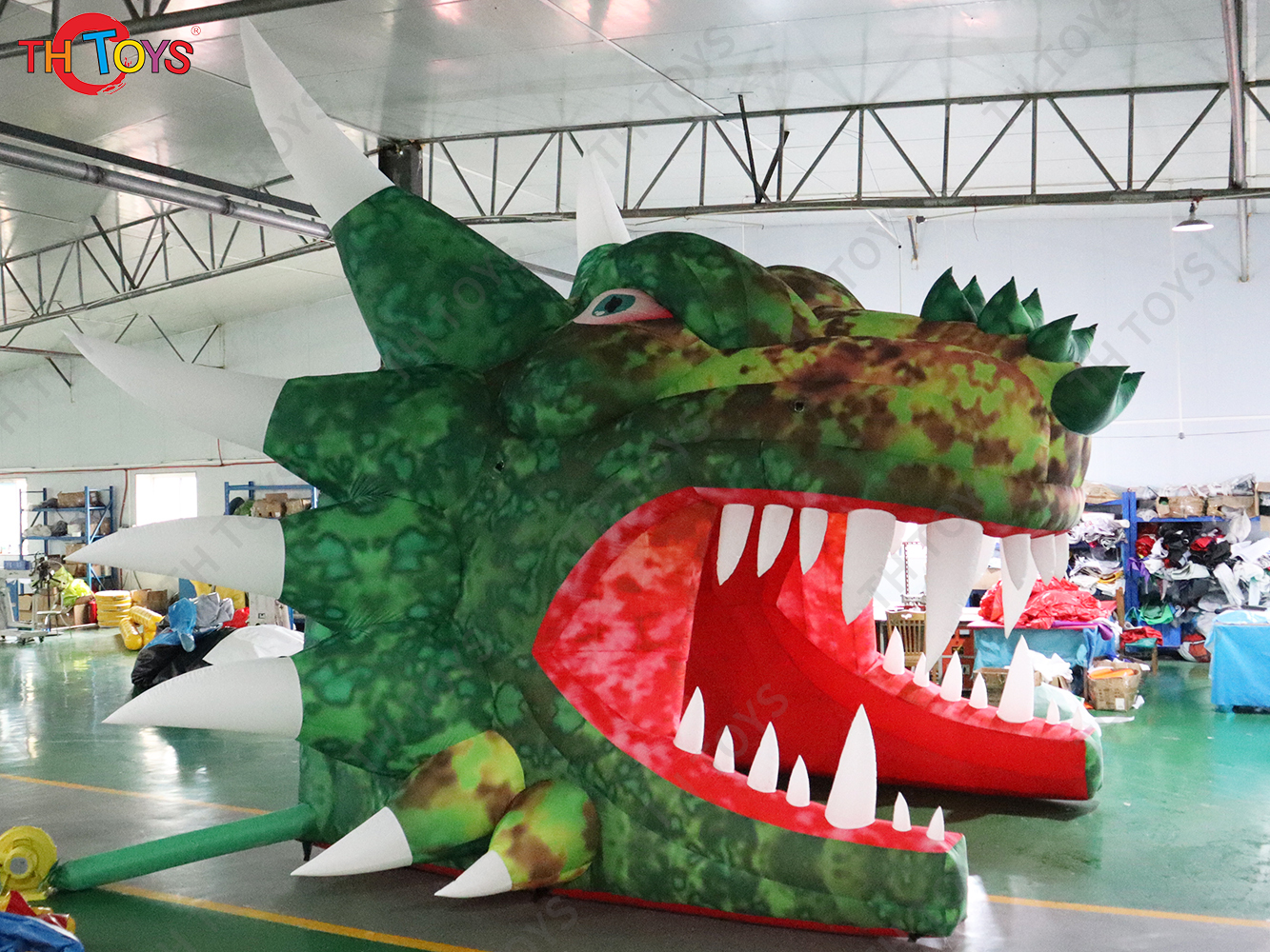 outdoor giant inflatable dragon gate, customized inflatable dragon tunnel dome tent for sport events