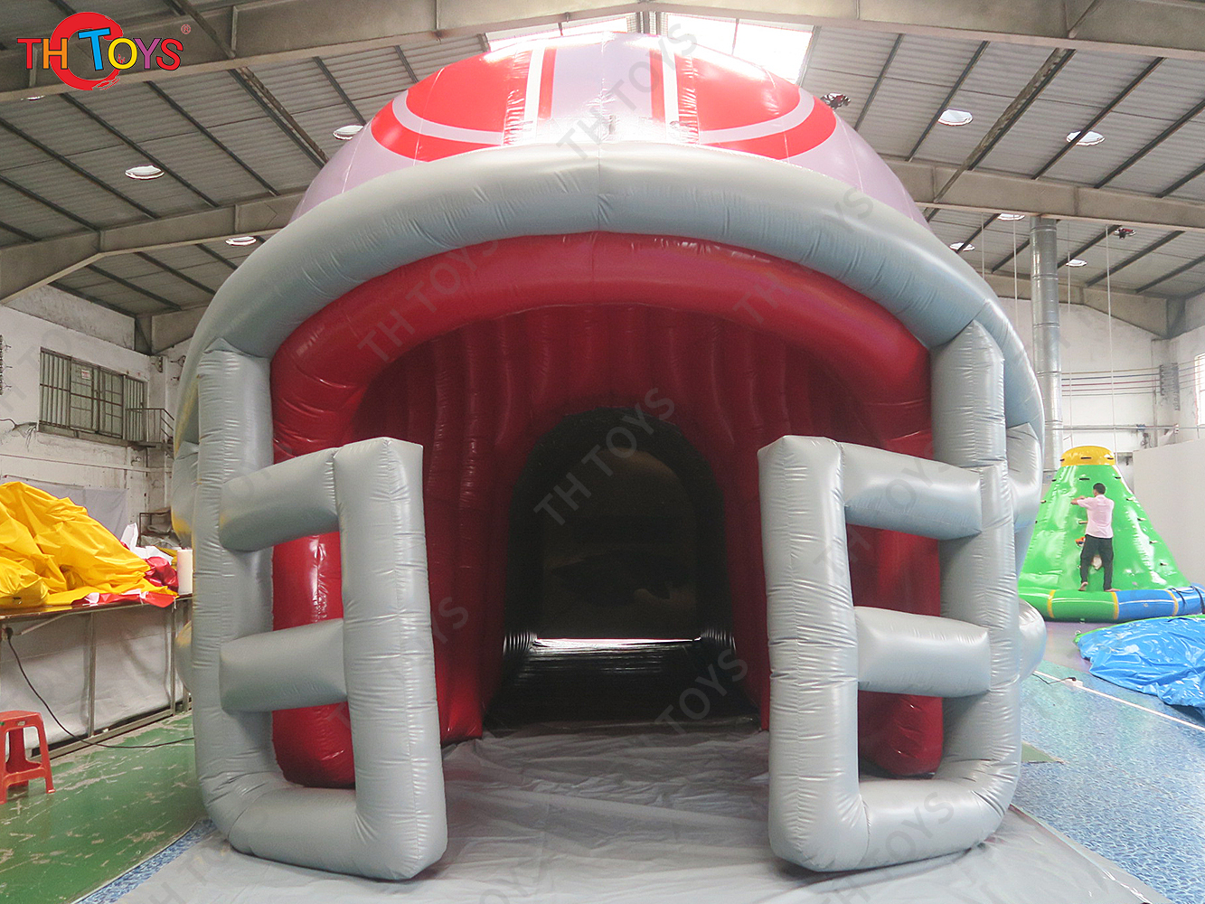 custom 8x5m Inflatable football Helmet Tunnel For Outdoor Activity