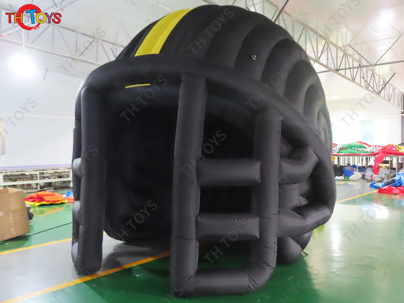 3x3m/4x4m/5x4m Inflatable Football Helmet Tents Blow Up Entrance Decorations Tunnel Tent For Sport Event