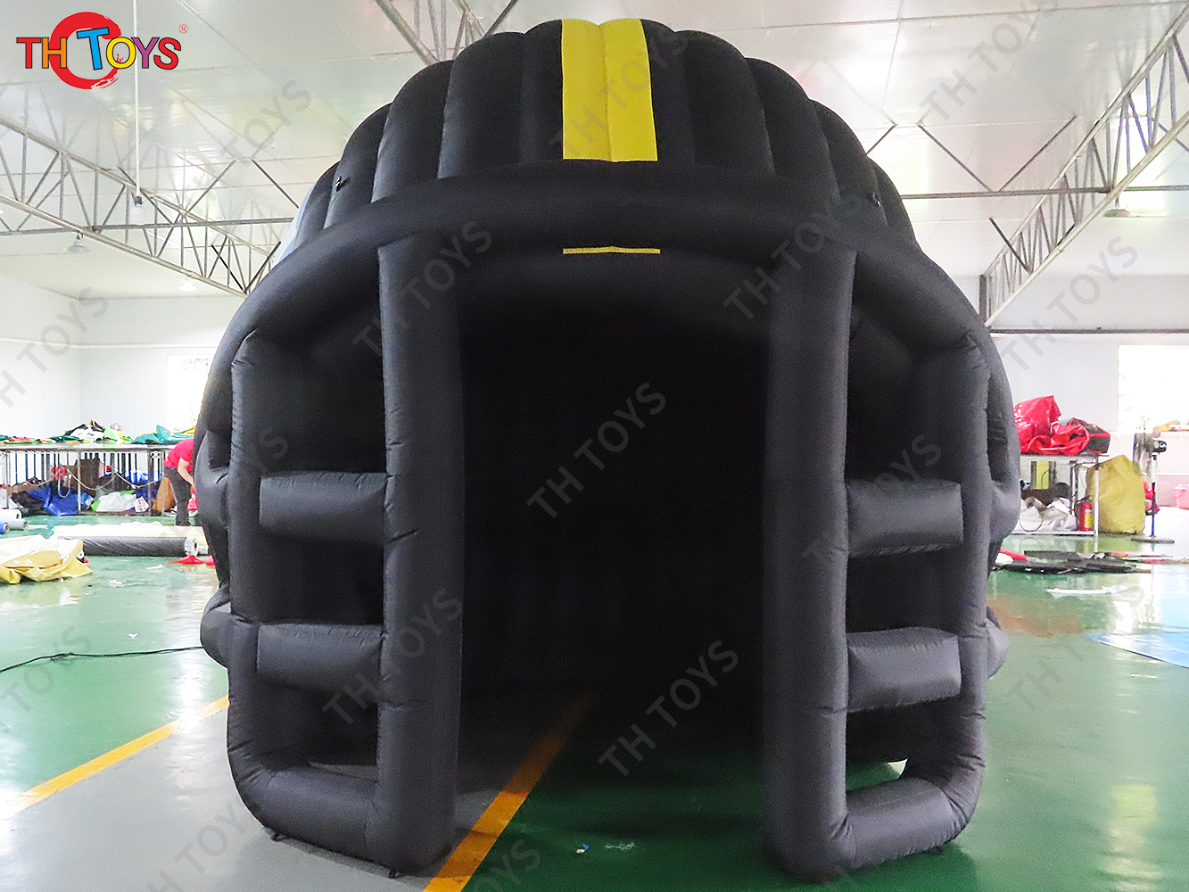 3x3m/4x4m/5x4m Inflatable Football Helmet Tents Blow Up Entrance Decorations Tunnel Tent For Sport Event